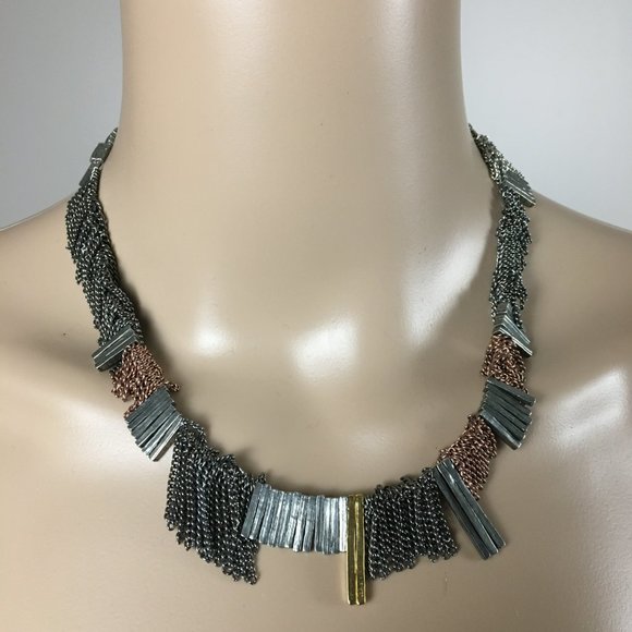 Anne Marie Chagnon Jewelry - Anne-Marie Chagnon Modernist Brutalist Necklace